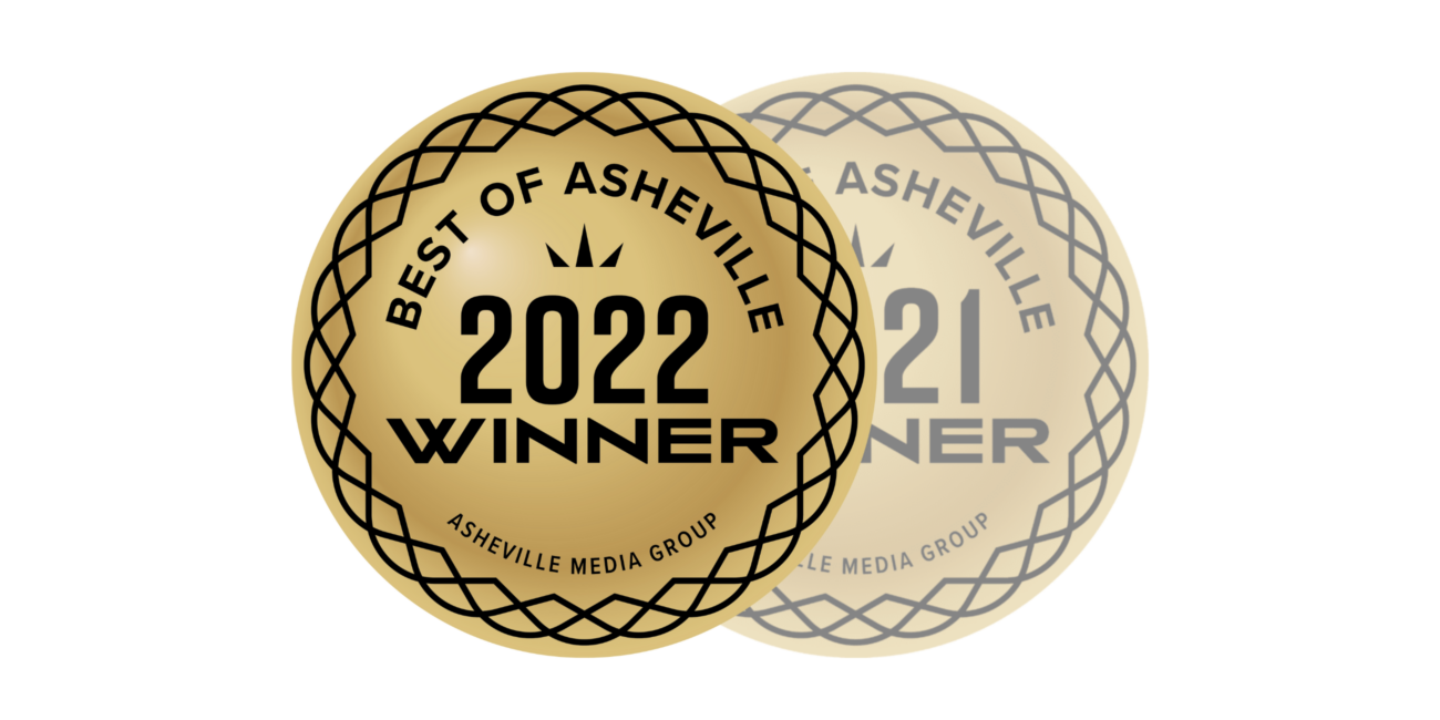 gold colored Best of Ashveville 2022 Winner Award